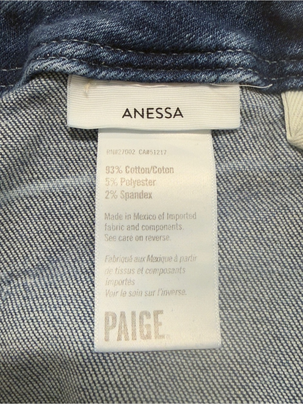 PAIGE Anessa "Sunnie Distressed" High-Rise Wide Leg Crop Jeans Raw Hem Size 32 - Picture 9 of 15